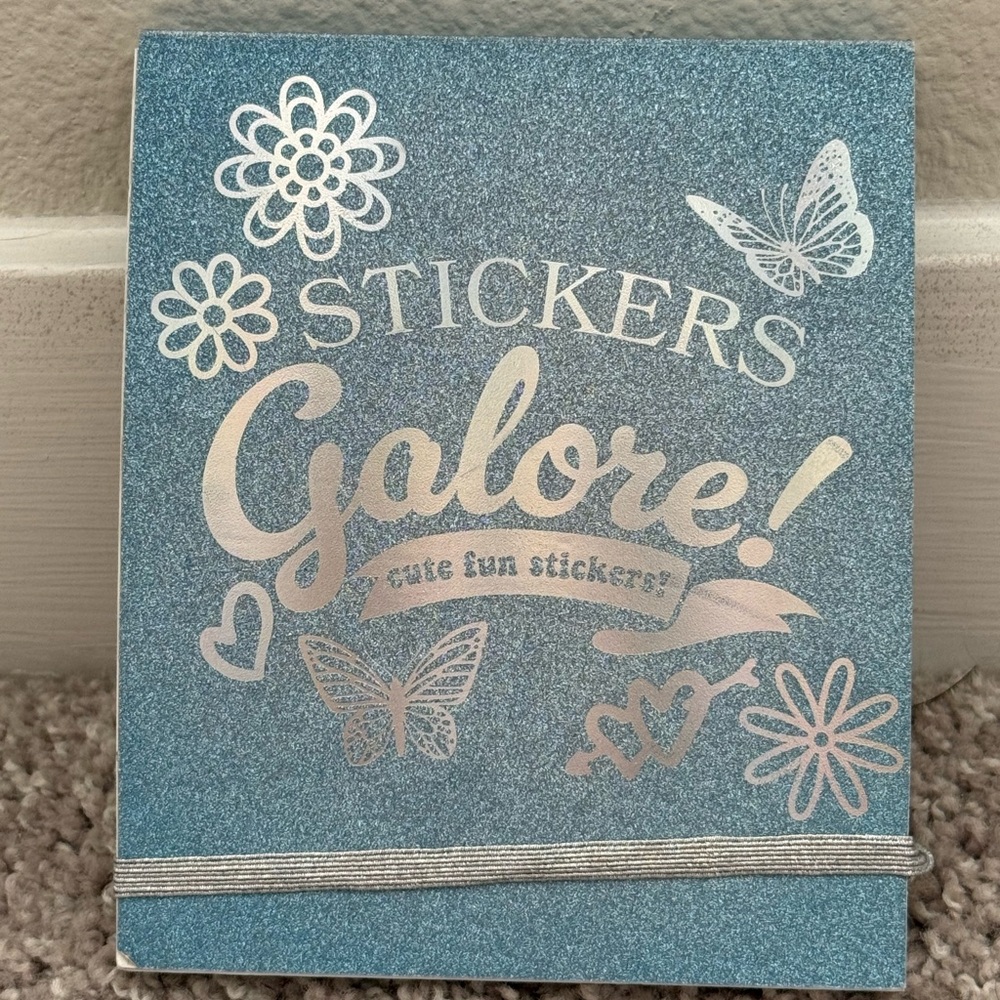 Stickers Galore Blue and Silver Sticker Album 60 pages